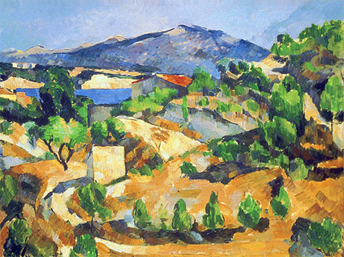 Mountains in Provence (L'Estaque), c.1879 | Cezanne | Giclée Canvas Print
