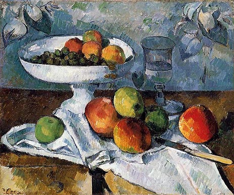 Still Life with Fruit Dish, c.1879/80 | Cezanne | Giclée Canvas Print