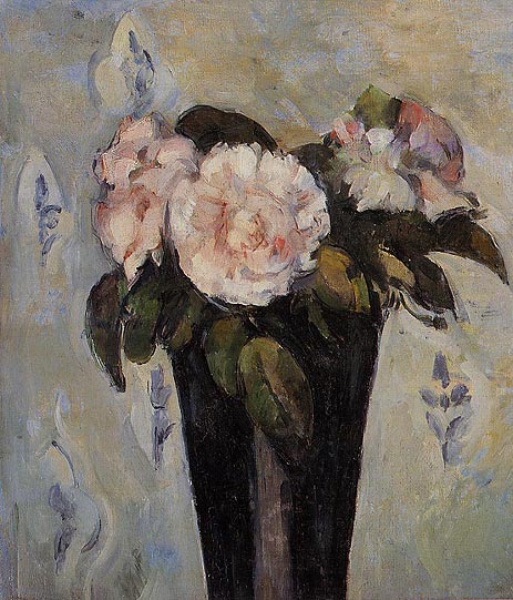 Die dunkelblaue Vase, c.1880 | Cezanne | Giclée Leinwand Kunstdruck