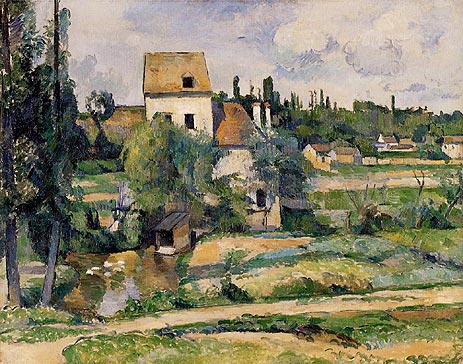 Mill on the Couleuvre at Pontoise, 1881 | Cezanne | Giclée Canvas Print