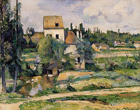 Mill on the Couleuvre at Pontoise, 1881 | Cezanne