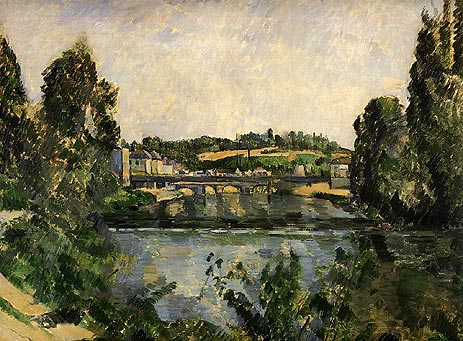 The Bridge and Waterfall at Pontoise, 1881 | Cezanne