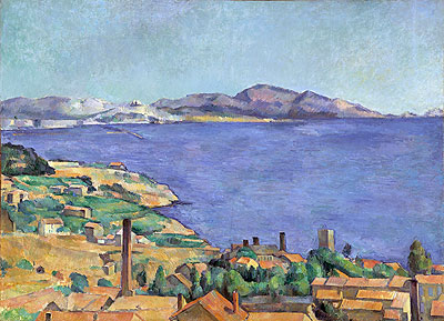 The Gulf of Marseilles Seen from L'Estaque, c.1885 | Cezanne | Giclée Canvas Print
