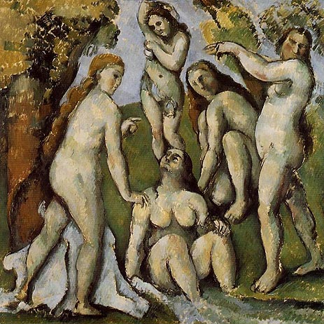 Five Bathers, c.1885/87 | Cezanne