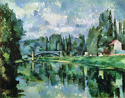 Die Ufer der Marne bei Creteil, c.1888 | Cezanne | Giclée Leinwand Kunstdruck