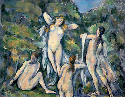 Four Bathers, c.1888/90 | Cezanne | Giclée Leinwand Kunstdruck