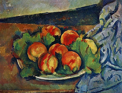Dish of Peaches, c.1892 | Cezanne | Giclée Canvas Print