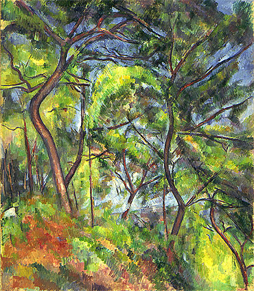 Forest Sous-Bois, c.1894 | Cezanne