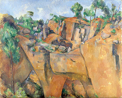The Bibemus Quarry, c.1895 | Cezanne | Giclée Leinwand Kunstdruck