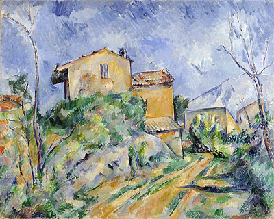 Maison Maria with a View of Chateau Noir, c.1895 | Cezanne