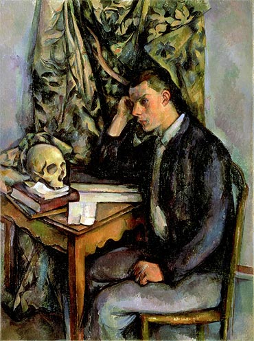 Boy with Skull, c.1896/98 | Cezanne | Giclée Leinwand Kunstdruck