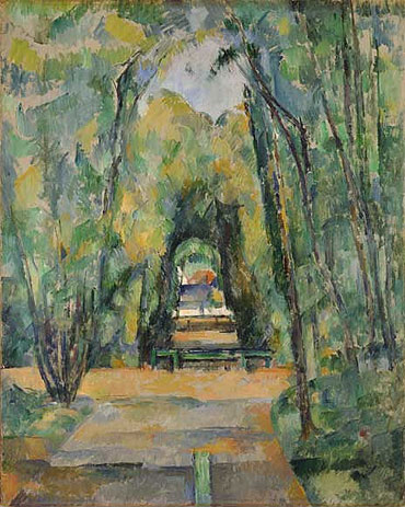 Avenue at Chantilly, 1888 | Cezanne | Giclée Leinwand Kunstdruck