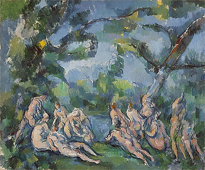 Die Badenden, c.1899/04 | Cezanne | Giclée Leinwand Kunstdruck