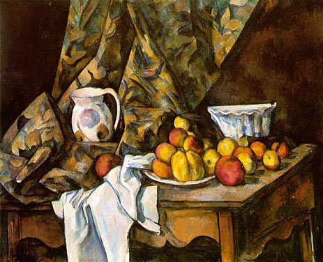 Still Life with Apples and Peaches, c.1905 | Cezanne | Giclée Leinwand Kunstdruck