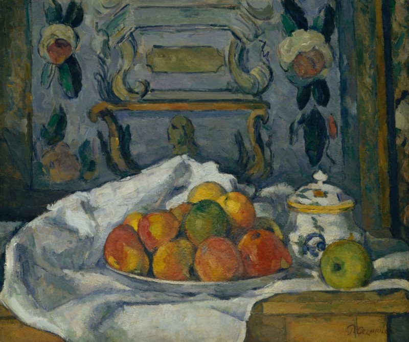 Dish of Apples, c.1876/77 | Cezanne | Giclée Canvas Print