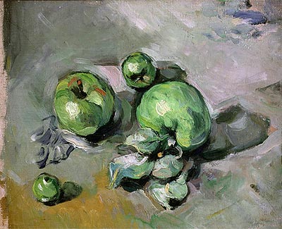 Green Apples, c.1872/73 | Cezanne | Giclée Leinwand Kunstdruck