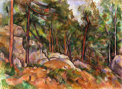 Forest Interior, c.1898/99 | Cezanne | Giclée Leinwand Kunstdruck
