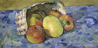 Overturned Basket of Fruit, c.1877 | Cezanne | Giclée Leinwand Kunstdruck