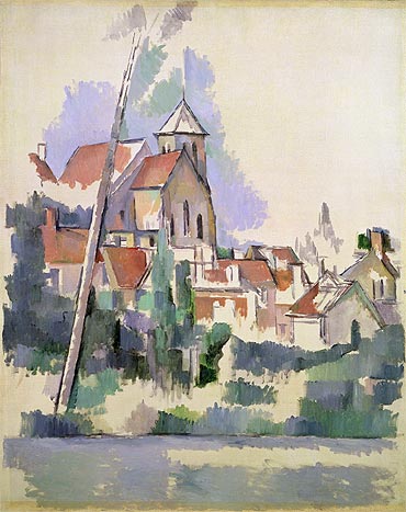 Village Church at Gardanne, c.1900 | Cezanne | Giclée Leinwand Kunstdruck