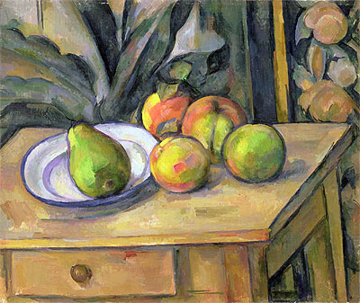 Fruit and Tapestry, n.d. | Cezanne | Giclée Leinwand Kunstdruck