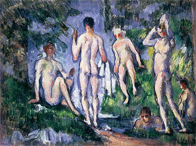 Gruppe von Badenden, c.1892/94 | Cezanne | Giclée Leinwand Kunstdruck