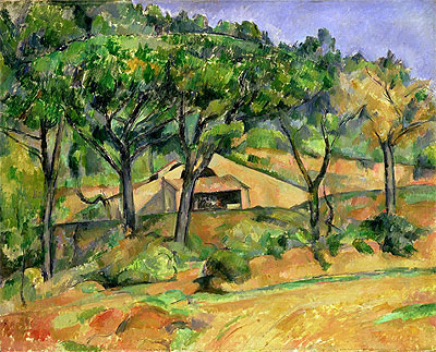 House on a Hillside, n.d. | Cezanne | Giclée Leinwand Kunstdruck