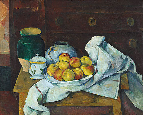 Still Life with Commode, c.1887/88 | Cezanne | Giclée Leinwand Kunstdruck