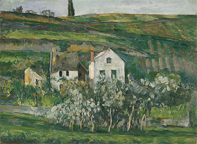 Small Houses near Pontoise, c.1873/74 | Cezanne | Giclée Leinwand Kunstdruck