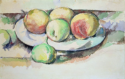 Still Life of Peaches and Figs, n.d. | Cezanne | Giclée Paper Art Print