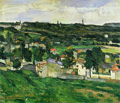 Near Auvers-sur-Oise, n.d. | Cezanne | Giclée Leinwand Kunstdruck