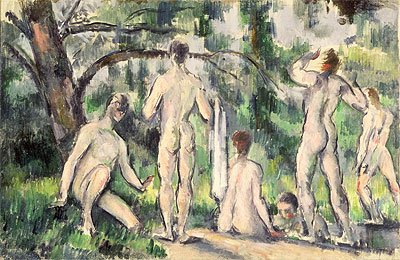 Study of Bathers, c.1895/98 | Cezanne | Giclée Leinwand Kunstdruck