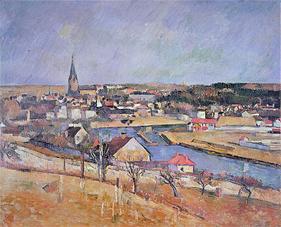 A French Village, n.d. | Cezanne | Giclée Canvas Print