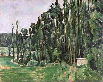 The Poplars, c.1879/82 by Cezanne | Canvas Print