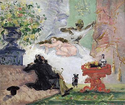 A Modern Olympia, c.1873/74 | Cezanne | Giclée Leinwand Kunstdruck