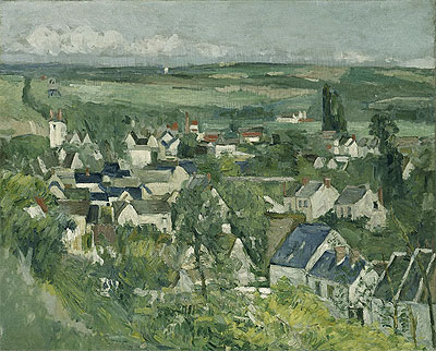 Auvers, Panoramablick, c.1873/75 | Cezanne | Giclée Leinwand Kunstdruck