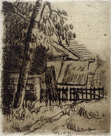 Landschaft (Paysage à Auvers), 1873 | Cezanne