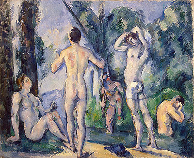 Bathers, c.1890/91 | Cezanne | Giclée Leinwand Kunstdruck