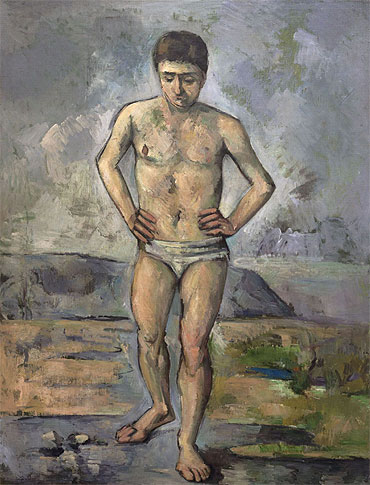 The Bather, c.1885 | Cezanne | Giclée Leinwand Kunstdruck