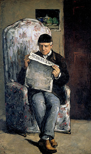 The Artist's Father, 1866 | Cezanne | Giclée Leinwand Kunstdruck