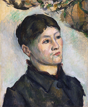 Portrait of Madame Cezanne, c.1885/87 | Cezanne | Giclée Leinwand Kunstdruck