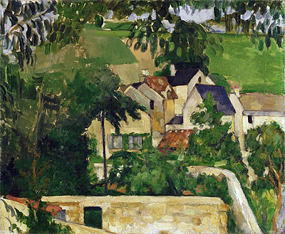 Quartier Four, Auvers-sur-Oise (Landscape, Auvers), c.1873 | Cezanne | Giclée Leinwand Kunstdruck