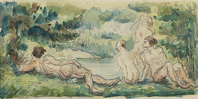 Bathers, c.1870/75 | Cezanne | Giclée Papier-Kunstdruck