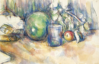 Still Life with Green Melon, c.1902/06 | Cezanne | Giclée Papier-Kunstdruck