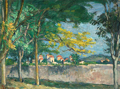 The Road, c.1875/76 | Cezanne | Giclée Leinwand Kunstdruck