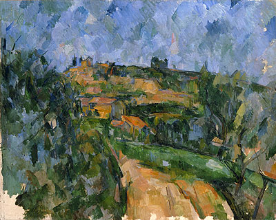 The Bend in the Road above the Chemin des Lauves, c.1904/06 | Cezanne | Giclée Leinwand Kunstdruck
