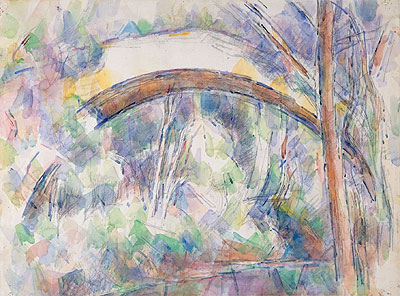 The Pont des Trois Sautets, 1906 by Cezanne | Paper Art Print