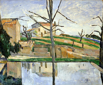 The Basin of the Jas de Bouffan in Winter, c.1878 | Cezanne