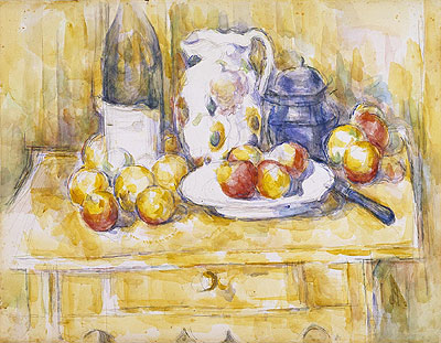 Stillleben mit Äpfeln auf einem Sideboard, c.1900/06 | Cezanne | Giclée Papier-Kunstdruck