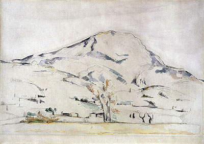 Cezanne | View of Mont Sainte Victoire - Study of a Tree, c.1885/87 | Giclée Paper Print
