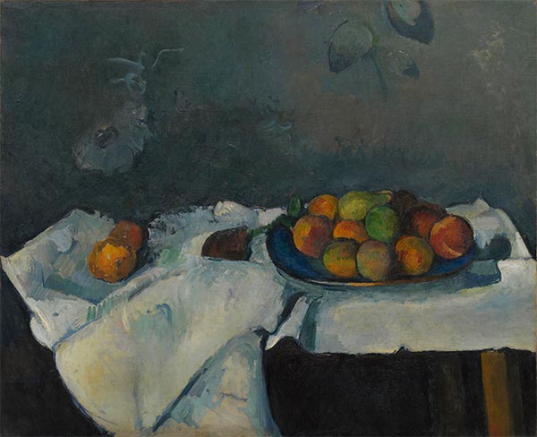 Cezanne | Still Life: Plate of Peaches, c.1879/80 | Giclée Canvas Print